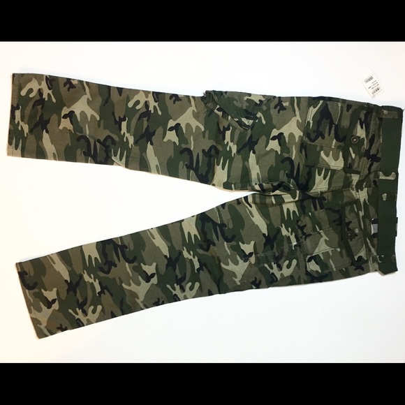 Royal Premium Denim Slim Straight Camo Cargo Pants - Picture 6 of 8